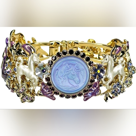 Kirks Folly Jewelry - Kirks Folly Legacy Cloudwalker Dreams Cuff Bracelet Gold Tone Unicorn NEW
